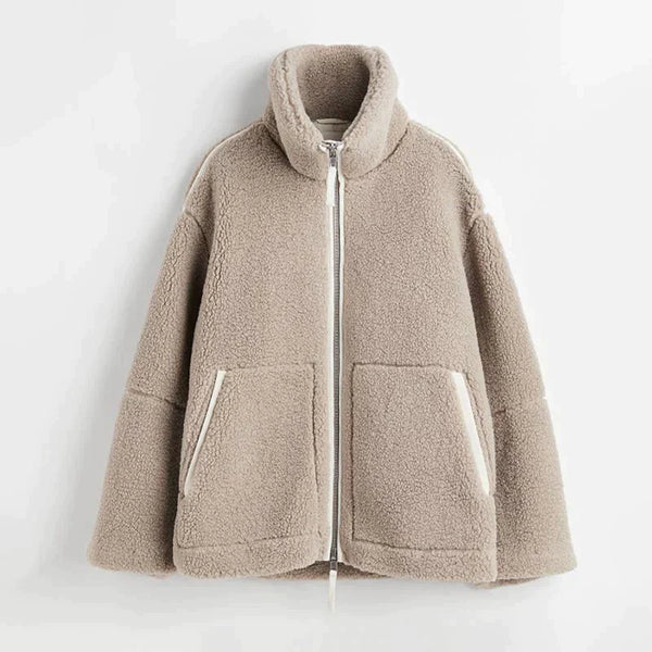 Ella - Veste en polaire surdimensionnée avec fermeture éclair