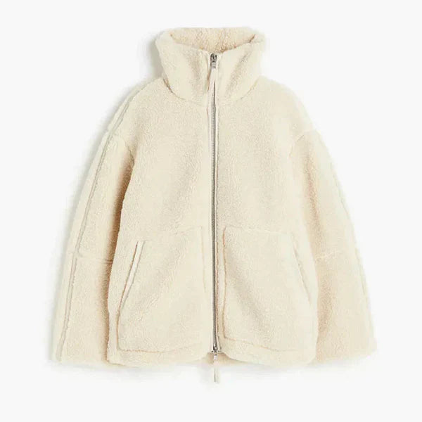 Ella - Veste en polaire surdimensionnée avec fermeture éclair