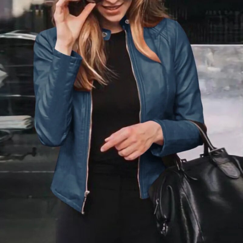 Veste en simili cuir Aurora Sleek