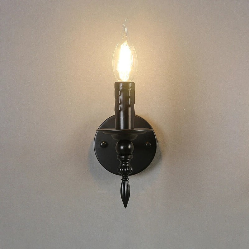 NoirCandle - Applique murale élégante de couleur sombre