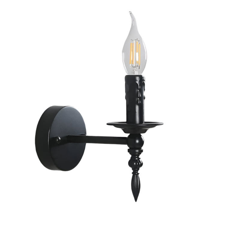 NoirCandle - Applique murale élégante de couleur sombre