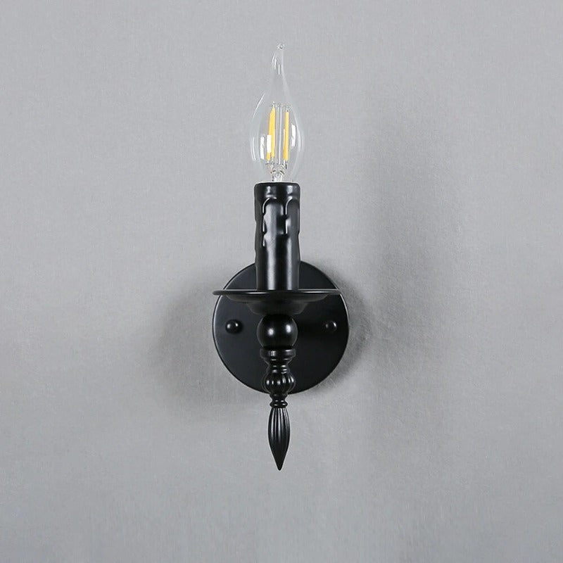 NoirCandle - Applique murale élégante de couleur sombre