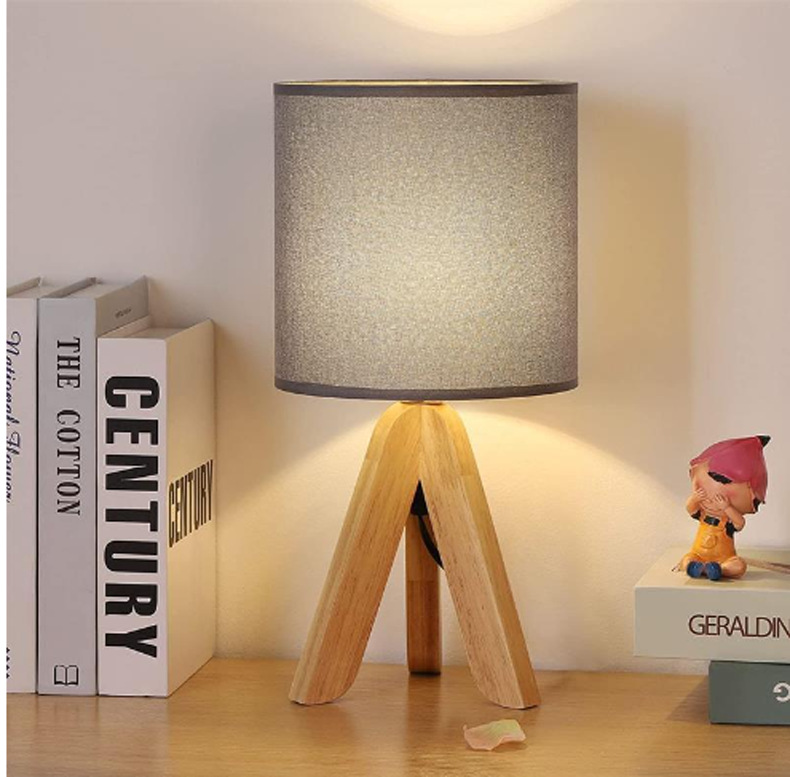 Clarest | Lampe en bois moderne avec effet lin