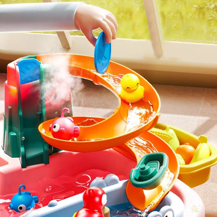 Splash ‘n Fish - Jeu d'eau amusant pour enfants avec pêche à la poisson salée