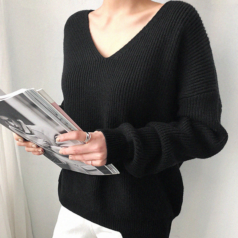 Emma - Pull douillet à col en V