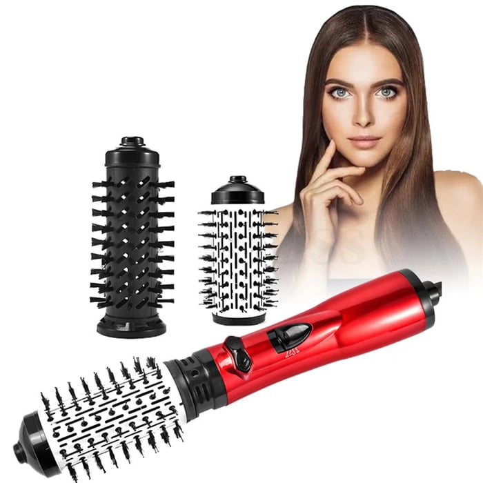 Brosse Sèche-Cheveux Rotative – 2 Fonctions en 1