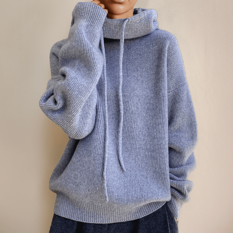 Haut à capuche tricoté à la mode Susan