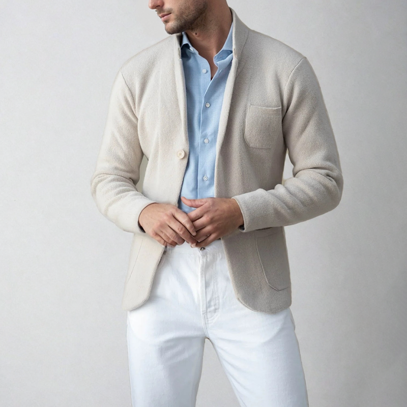 Simon - Veste avec col montant et boutons