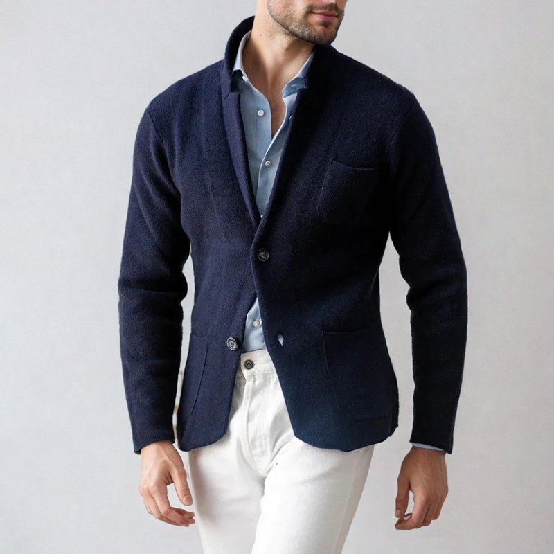 Simon - Veste avec col montant et boutons