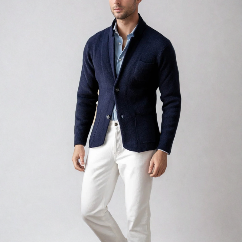 Simon - Veste avec col montant et boutons
