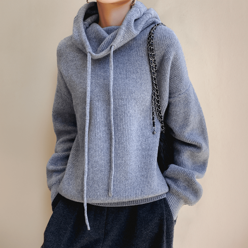 Haut à capuche tricoté à la mode Susan