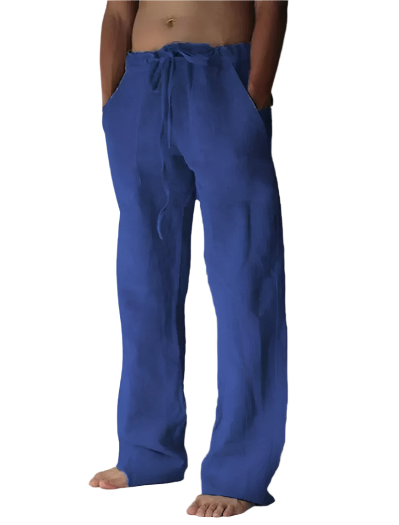 Rodulf - Pantalon décontracté à cordon de serrage et poches latérales pour homme