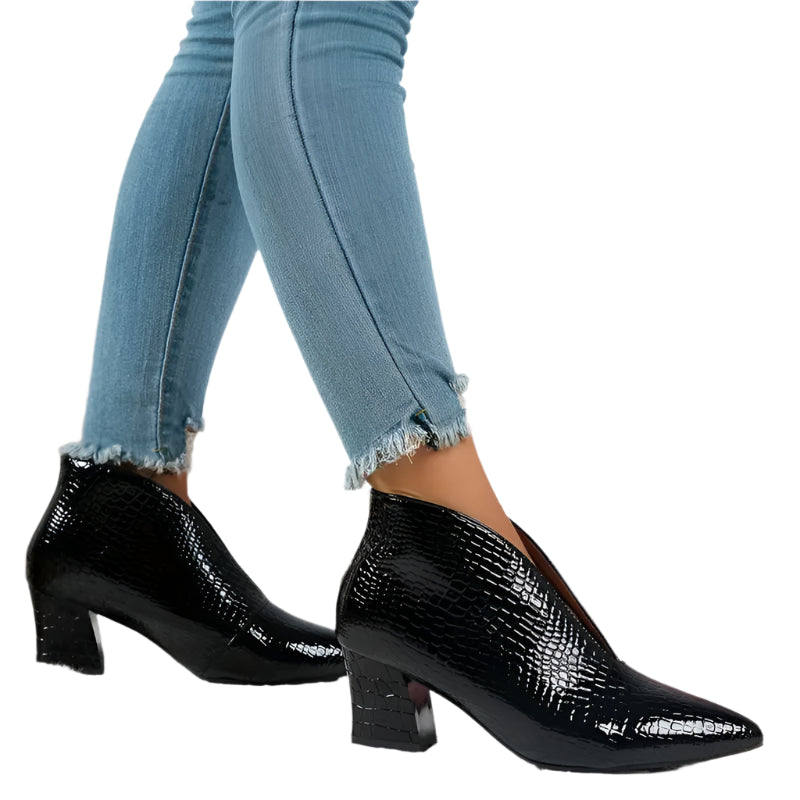 CityBelle Bottines Dame Slip-On – Élégantes Bottines pour le Quotidien