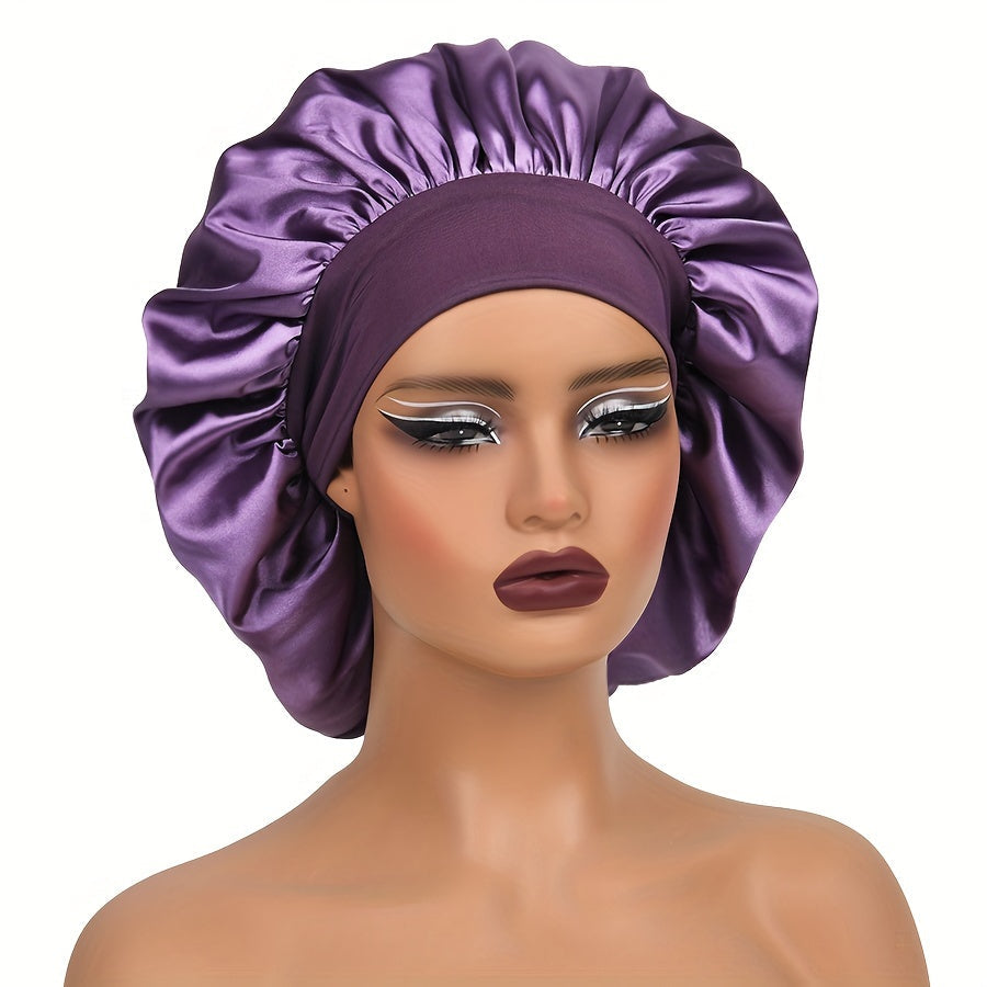 Rebel | Bonnet de sommeil en satin avec large bande élastique