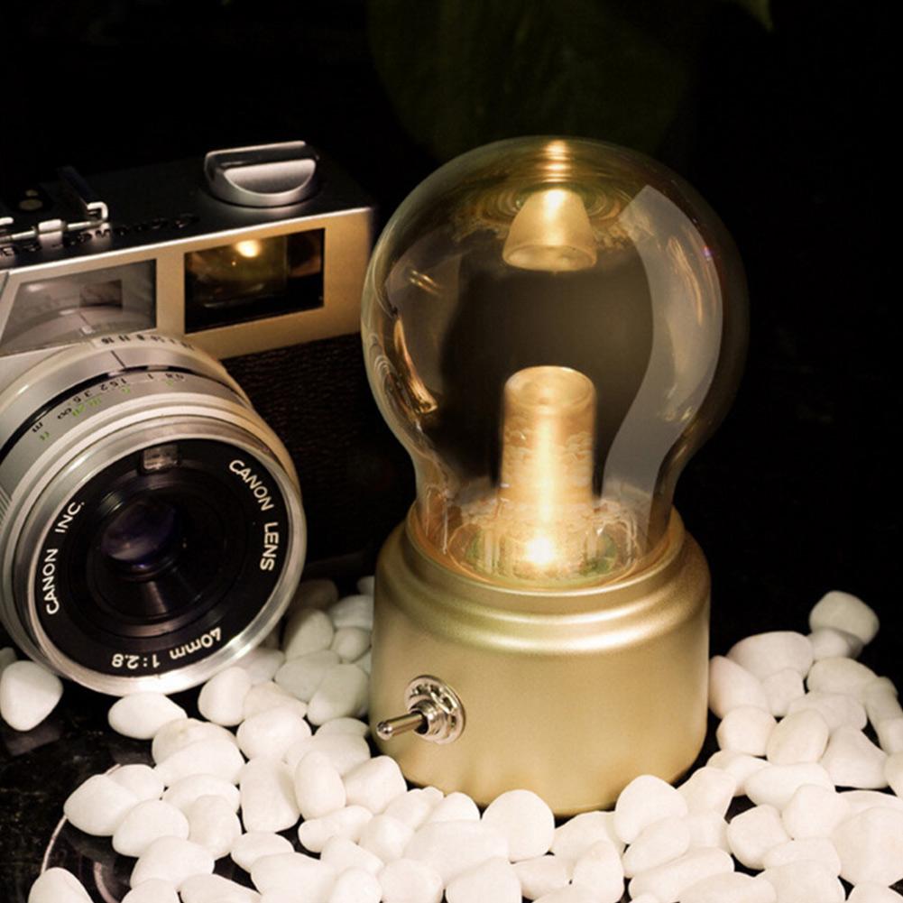 Nostalume Lampe de Bureau Portable – Design Vintage avec Flexibilité Moderne