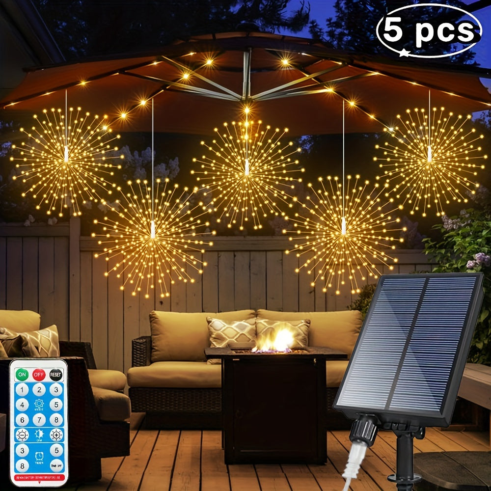 Lumières Sphériques Solaires Décor de Noël Éclatant
