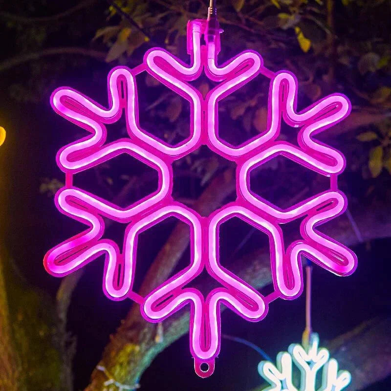 SnowGlow - Lumière LED flocon de neige gelé