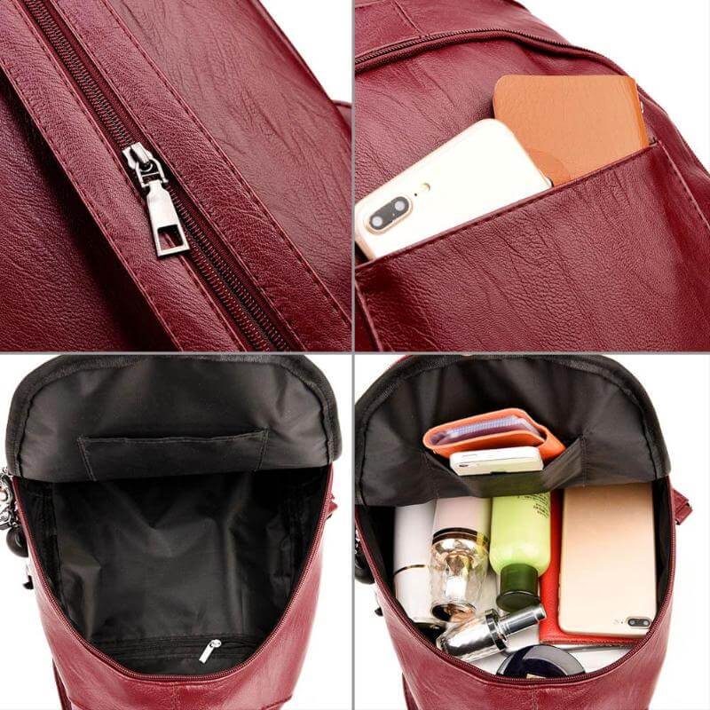 Sofia Sac à dos en cuir – Élégance intemporelle et fonctionnalité pratique