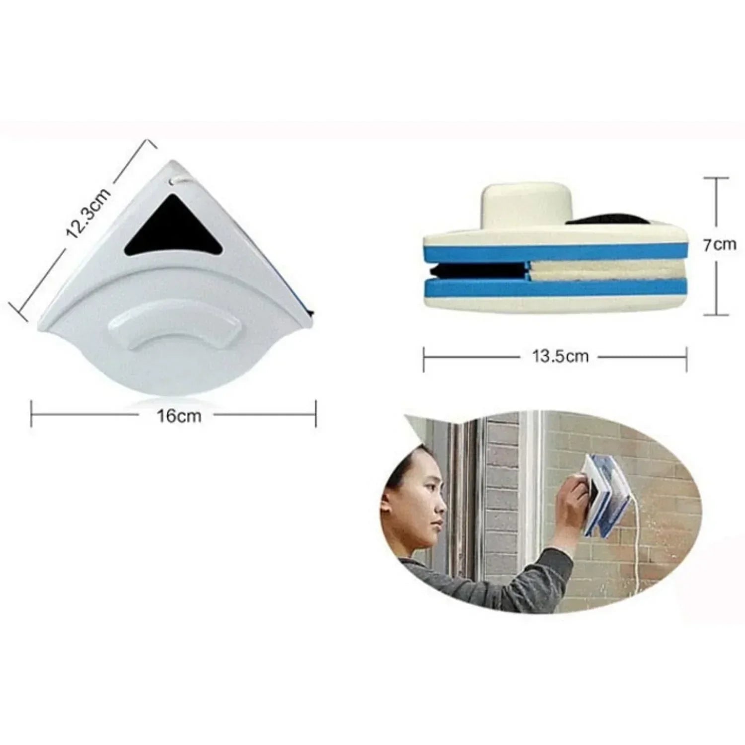 GlassMate - Nettoyeur de vitres magnétique pour une brillance sans traces