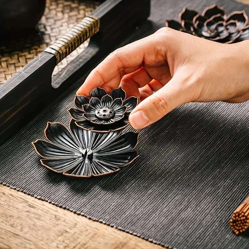 HarmonyGlow - Brûleur d'encens décoratif Lotus
