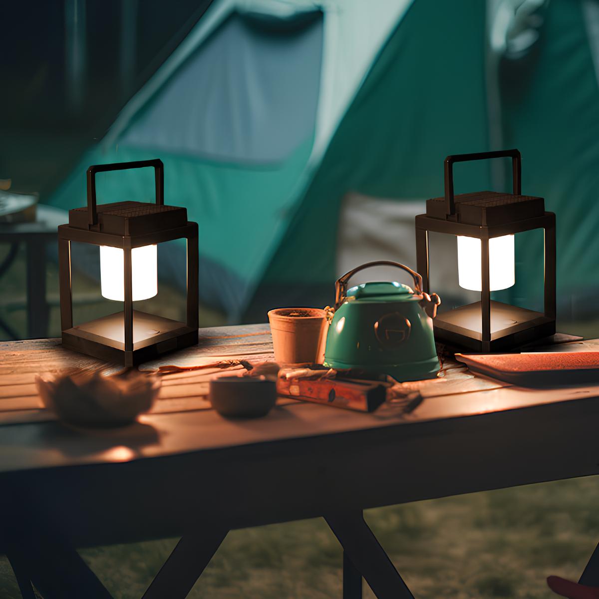 Lanternes solaires portables Lyssol avec éclairage extérieur réglable