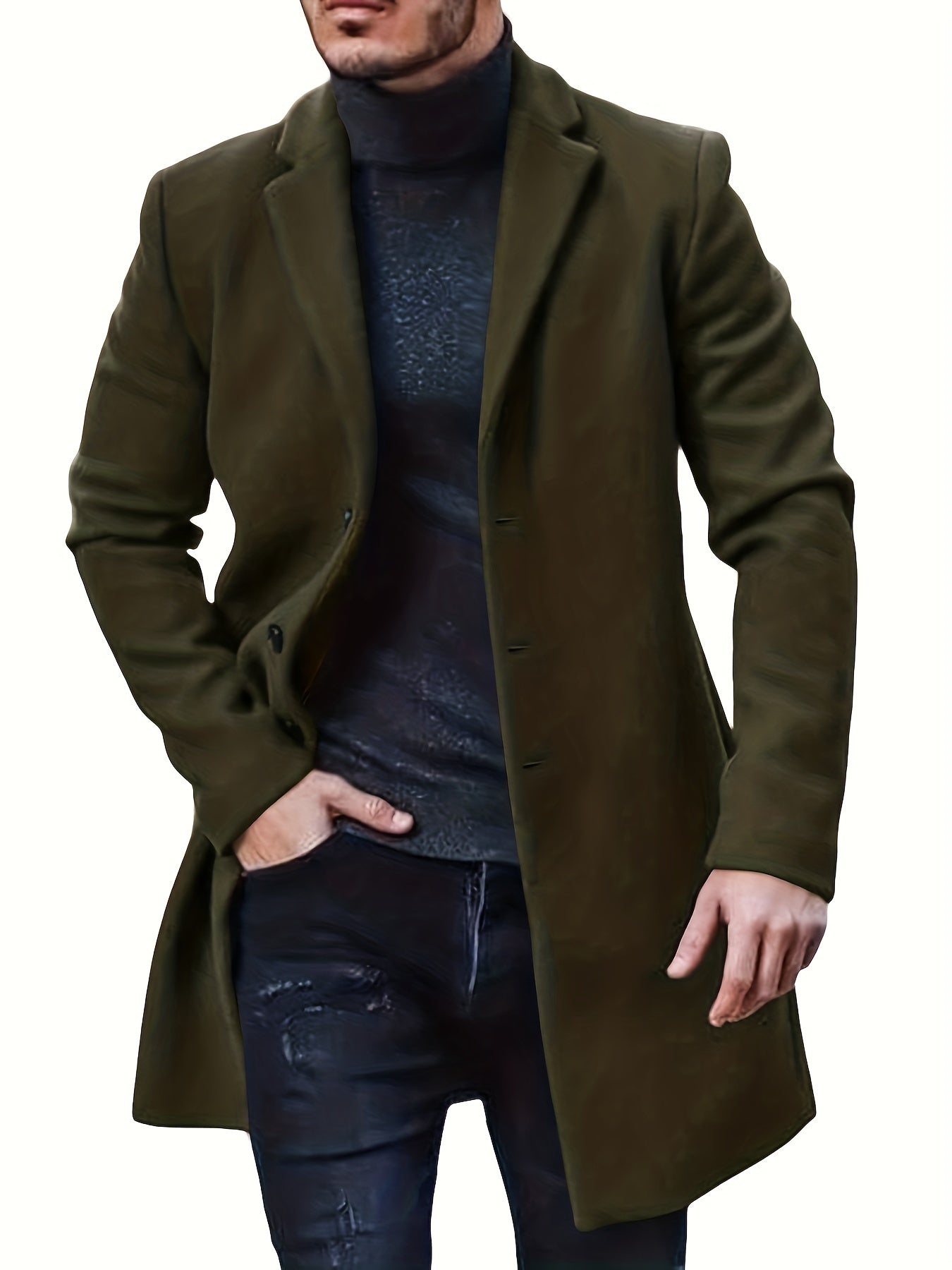 Manteau trench classique Hudson à boutons