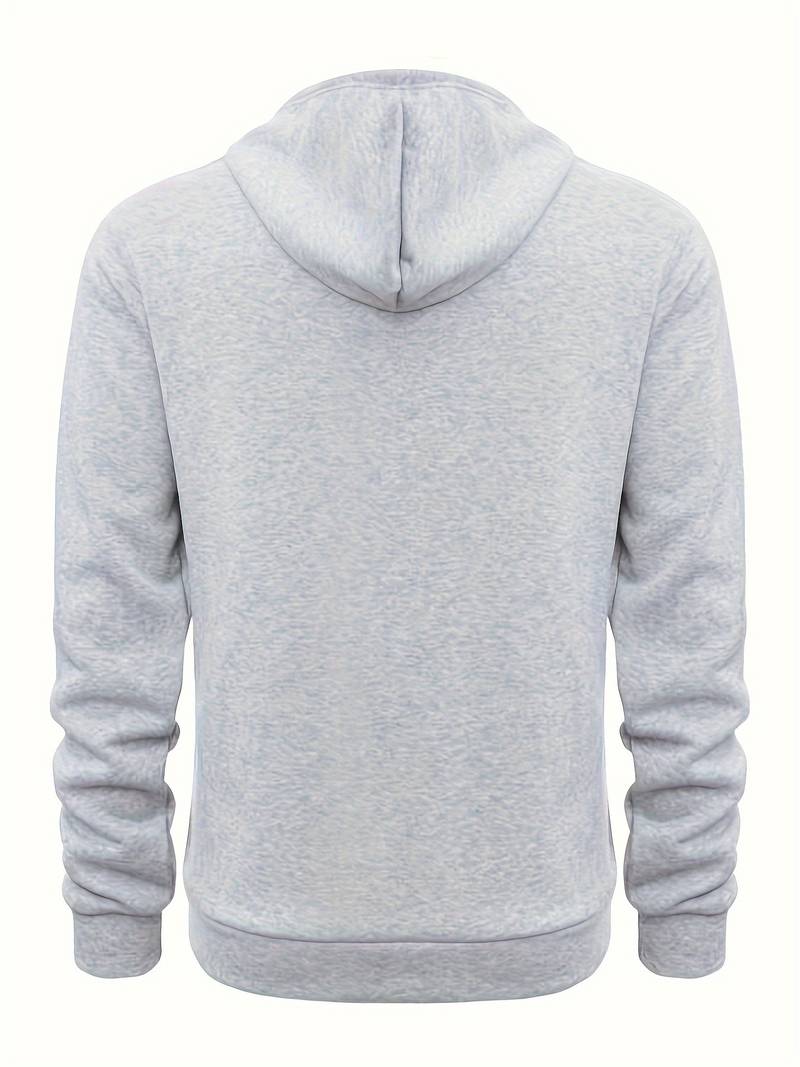Hans - Sweat à capuche avec demi-zip et poches
