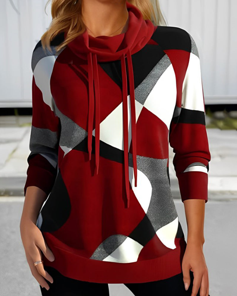 Julie - Haut élégant en color block avec manches raglan