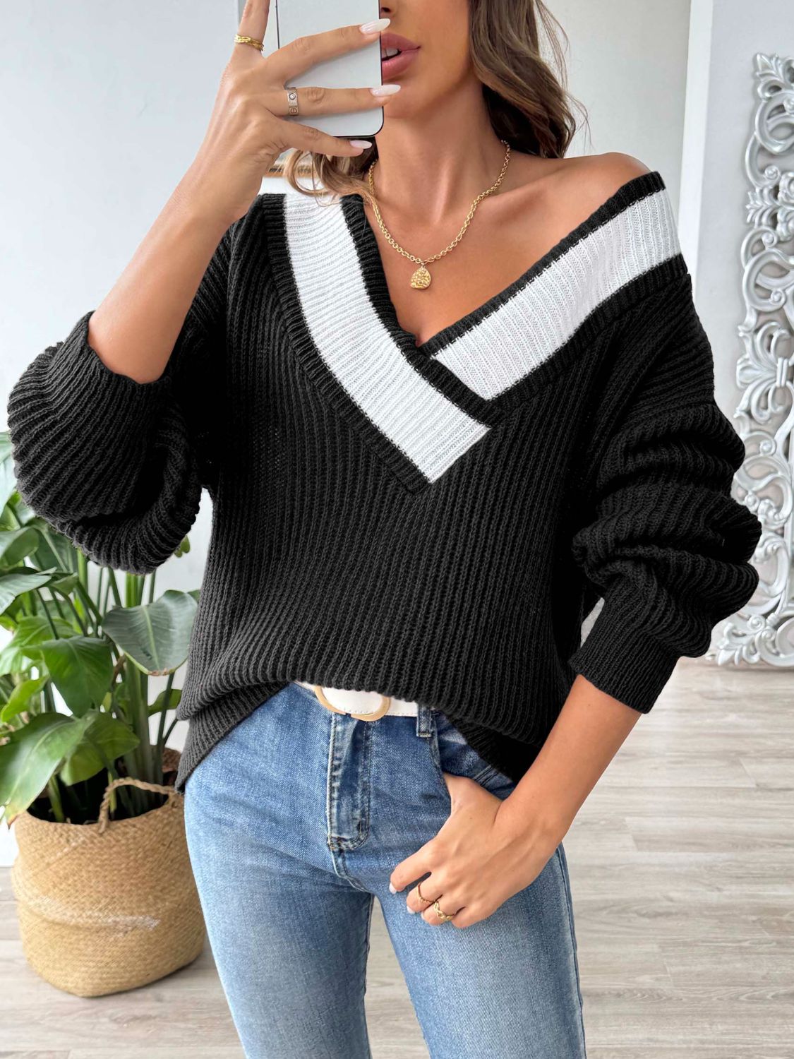 Soffie - Pull à manches longues doux et ample