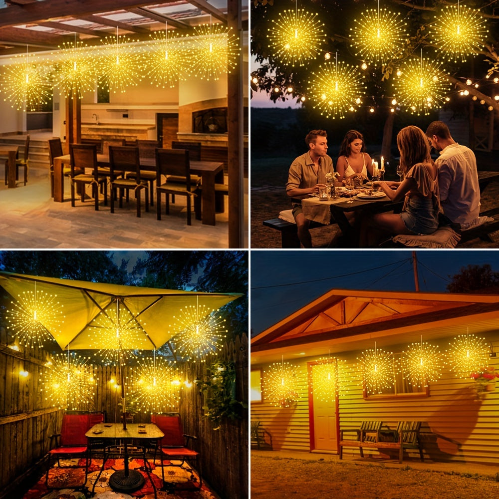 Lumières Sphériques Solaires Décor de Noël Éclatant