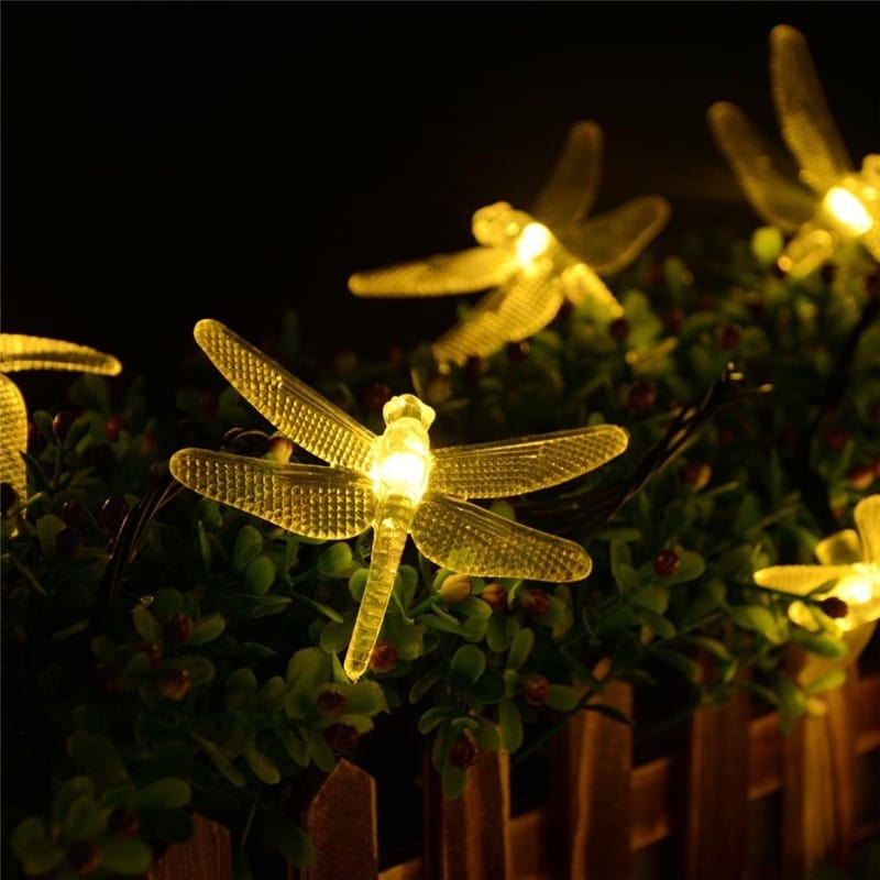 GlowDragon – Guirlande lumineuse solaire avec design de libellule