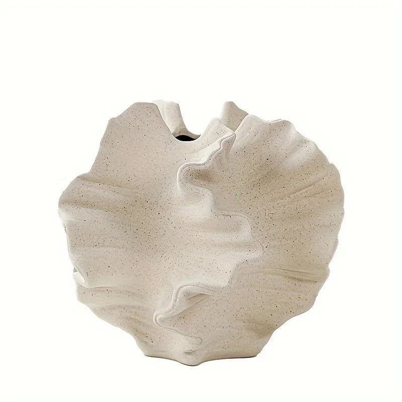 OceanBloom – Vase à fleurs inspirée de coquillage écologique avec bord festonné