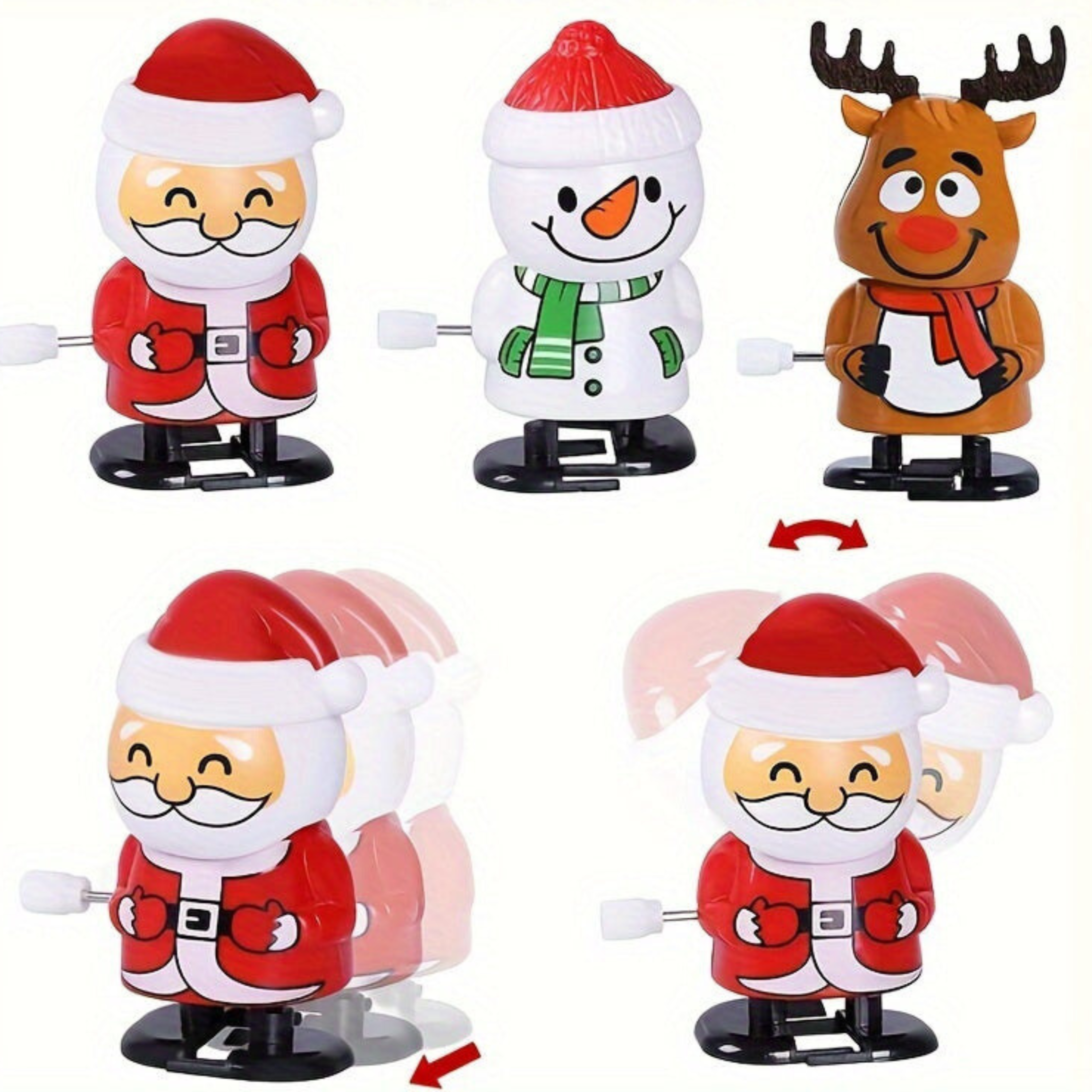 FestiveFun - Ensemble de 5 Jouets Miniatures de Noël Ludiques