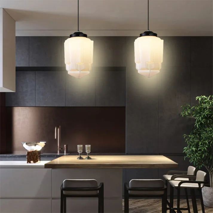 GeoGlow Élégante Lampe Pendante Géométrique – Parfaite pour une Décoration Moderne