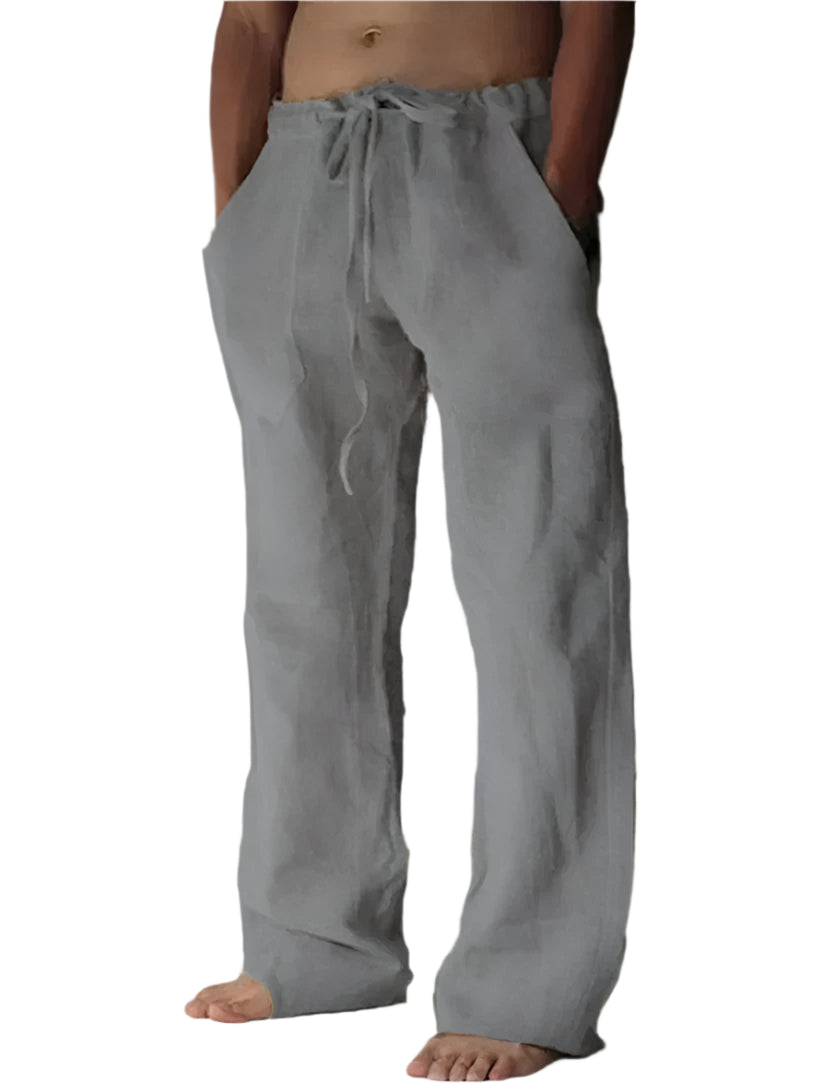 Rodulf - Pantalon décontracté à cordon de serrage et poches latérales pour homme