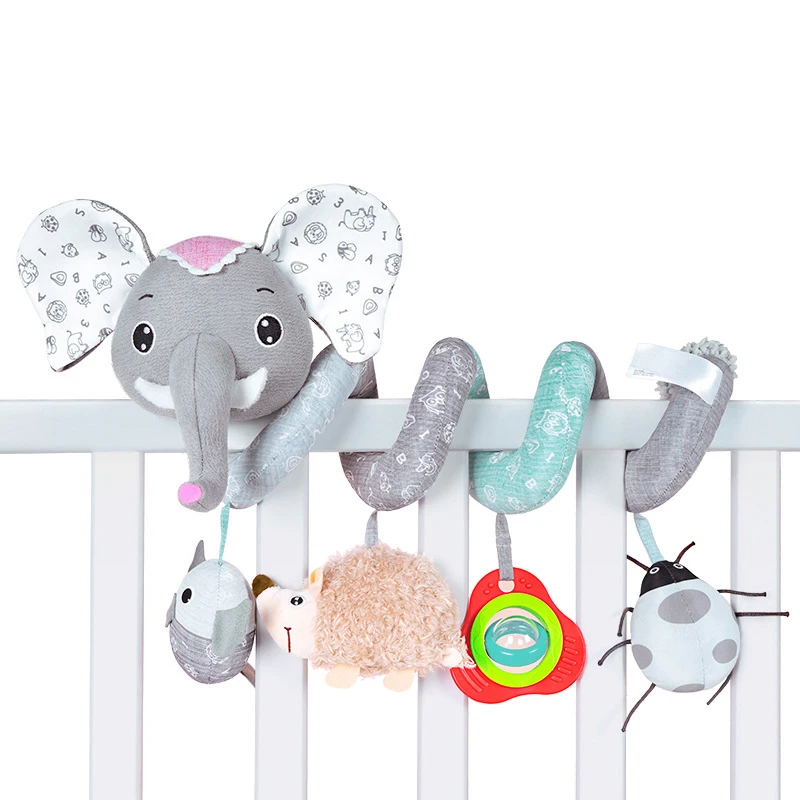 BabySpiral Comfort – Jouet d'activité doux pour siège auto et poussette