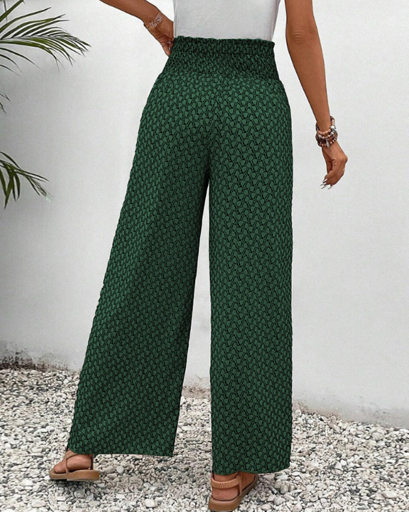 Pantalons larges Maja avec imprimé géométrique