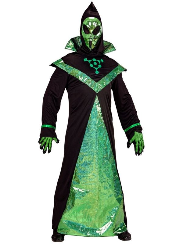 Costume d'extraterrestre vert