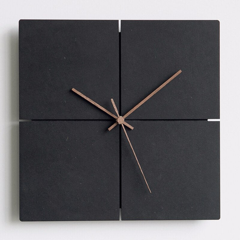 GeoTime – Horloge murale ronde et carrée moderne avec un design unique