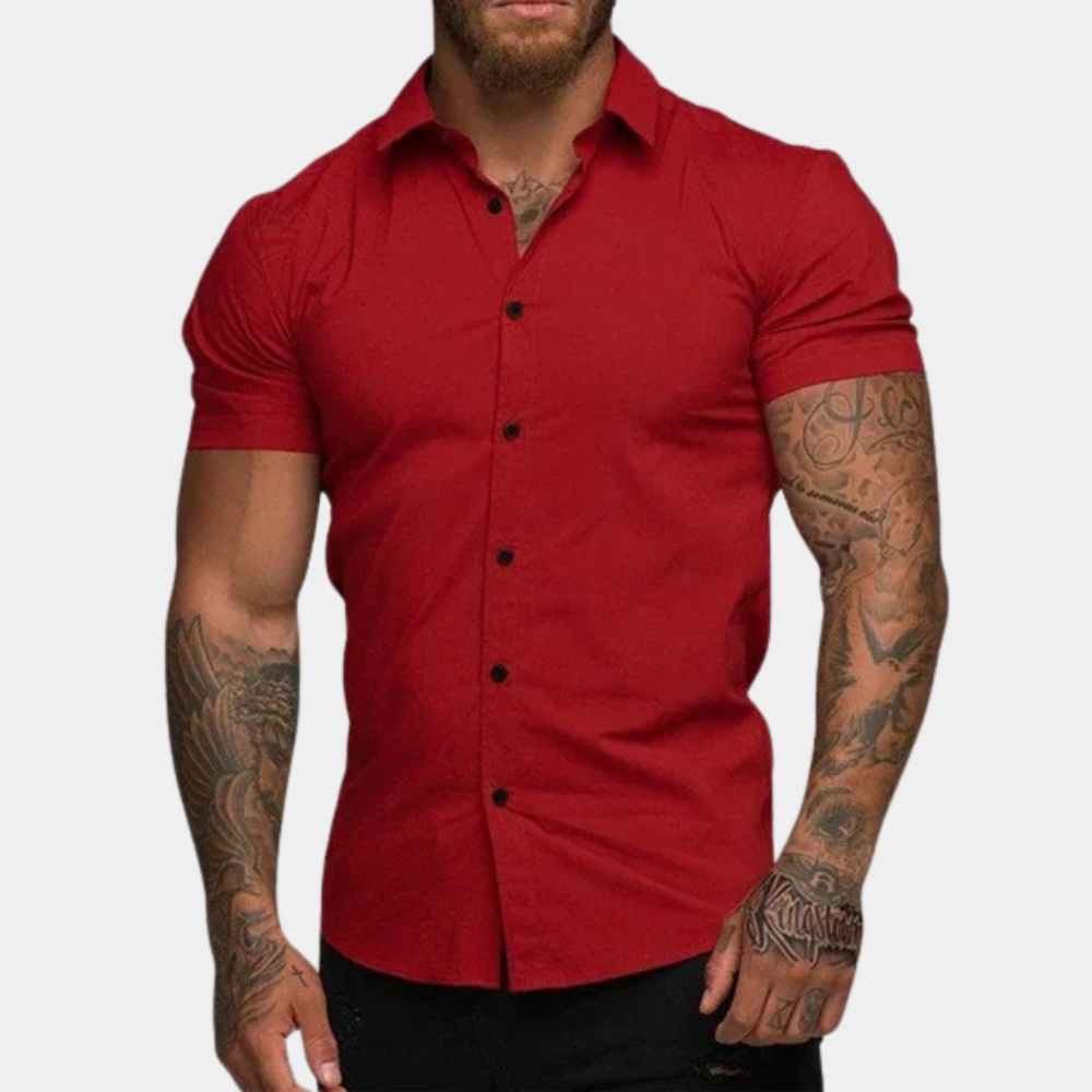Chemise Moderne Slim Fit Lorenz à Manches Courtes