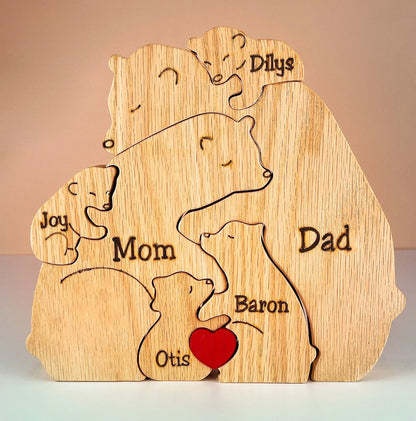Collection CuddleBears - Coffret cadeau en bois fabriqué à la main
