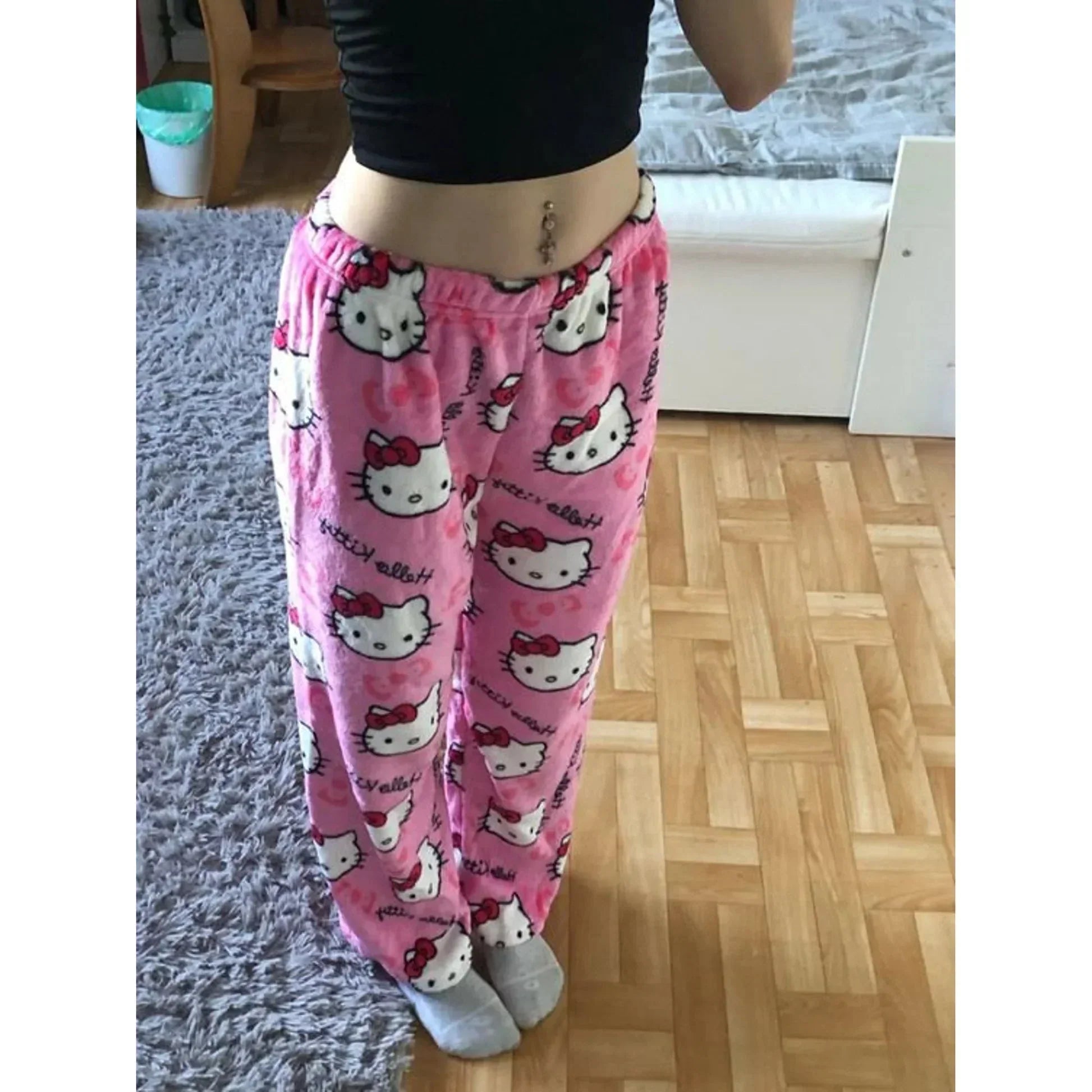 Pyjamas Luna – Confort Élégant avec un Design de Chat Mignon