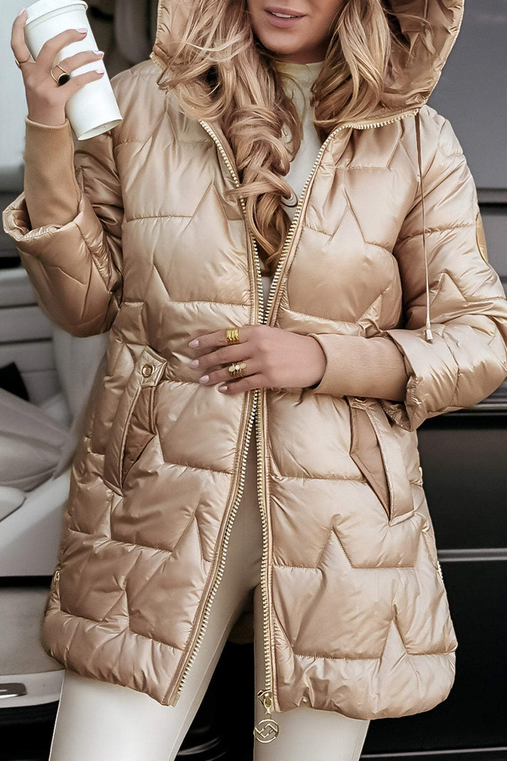 Trine - Manteau d'hiver élégant matelassé avec poches