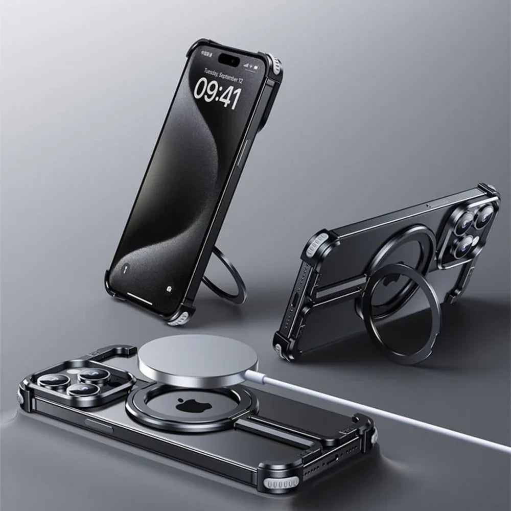 MagnoGrip - Coque de téléphone avec anneau magnétique