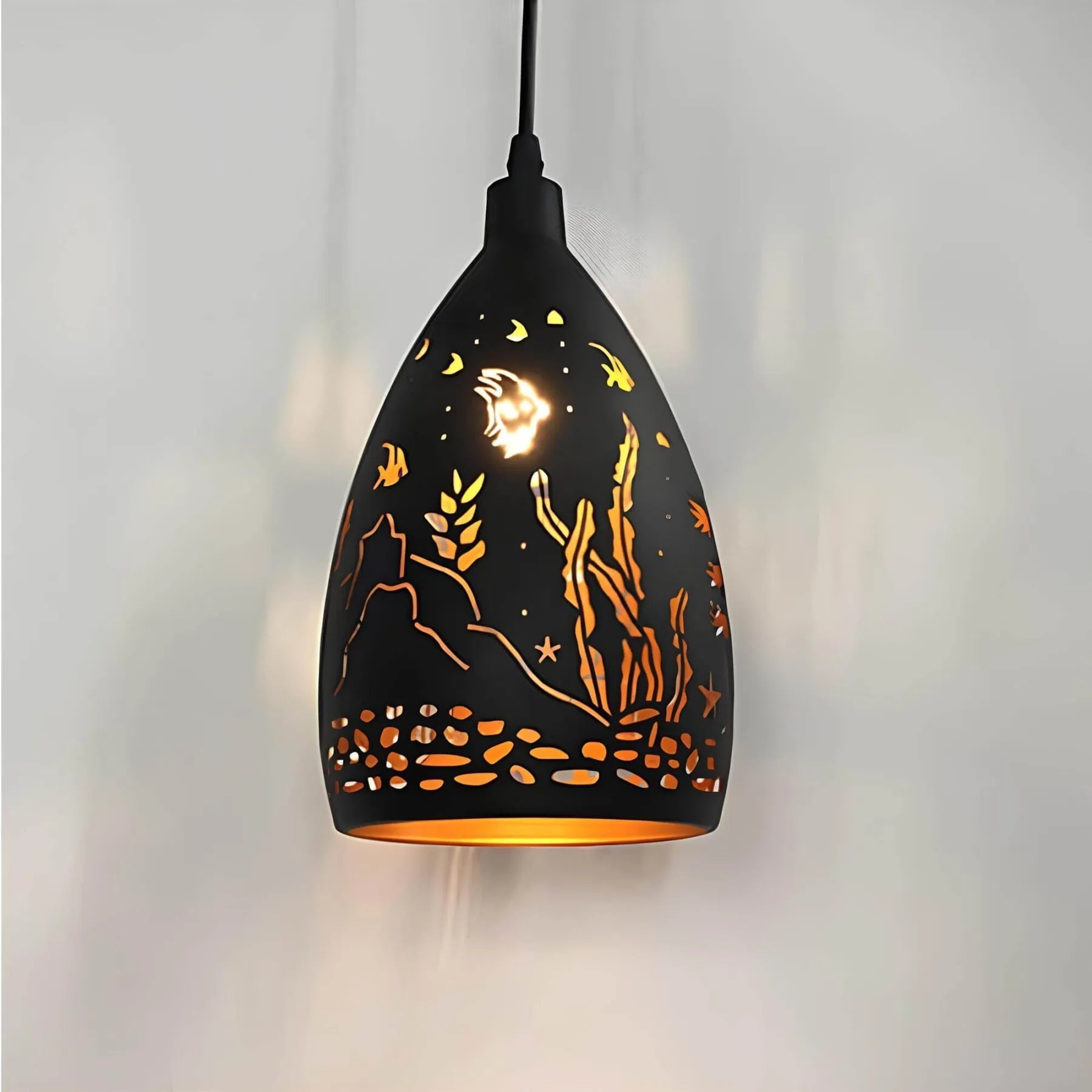 Suspension Industrielle en AcierLume – Élégance Brutale pour Décoration Moderne
