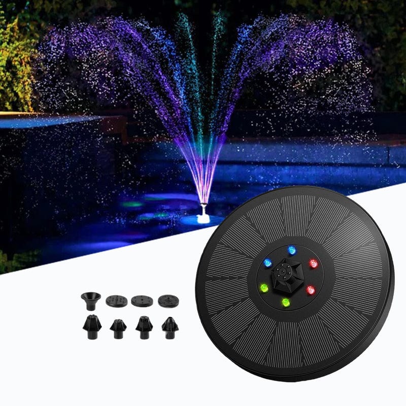 AquaGlow Fontaine Solaire – Fonction d'eau LED flottante pour jardin et terrasse