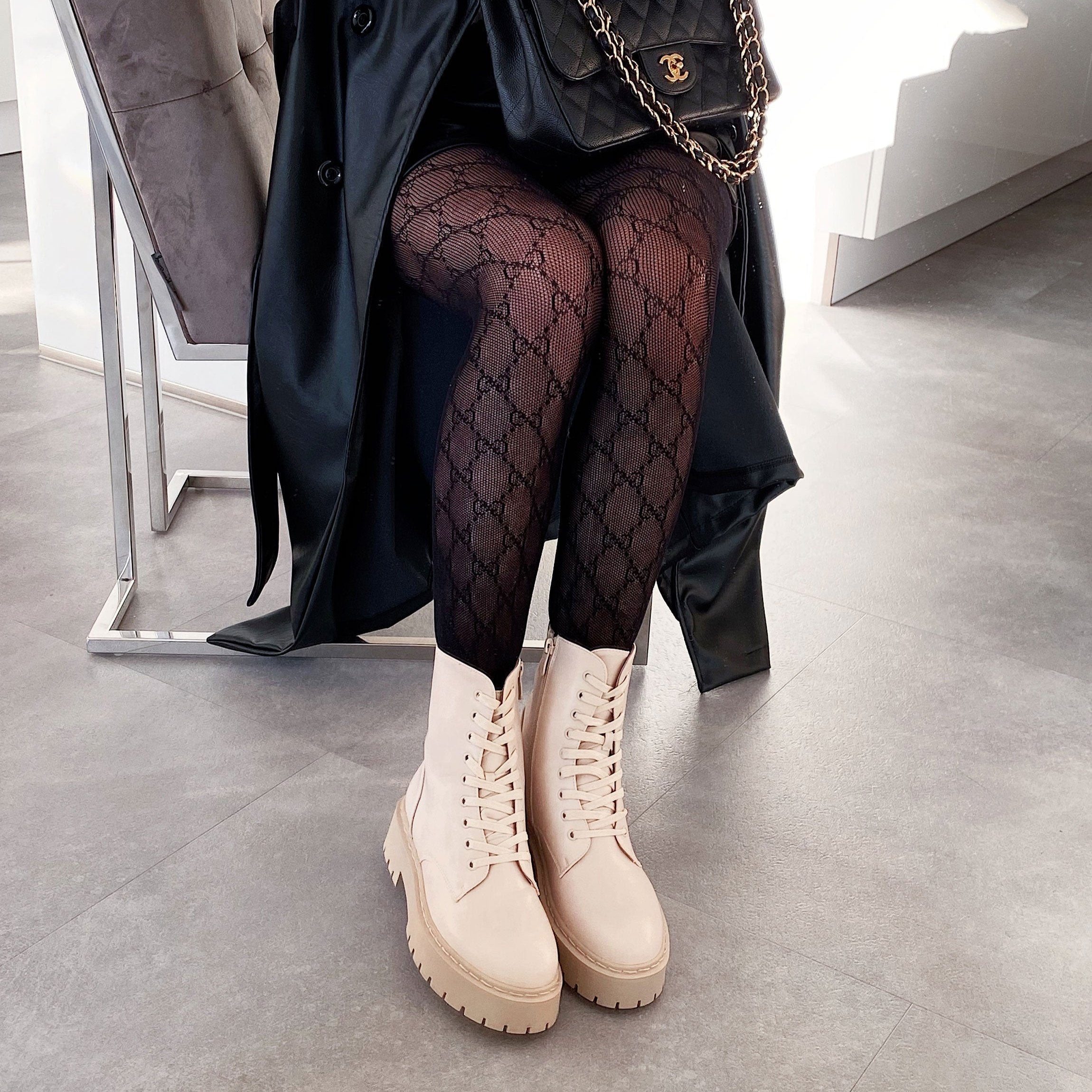 Bottes beige Serena