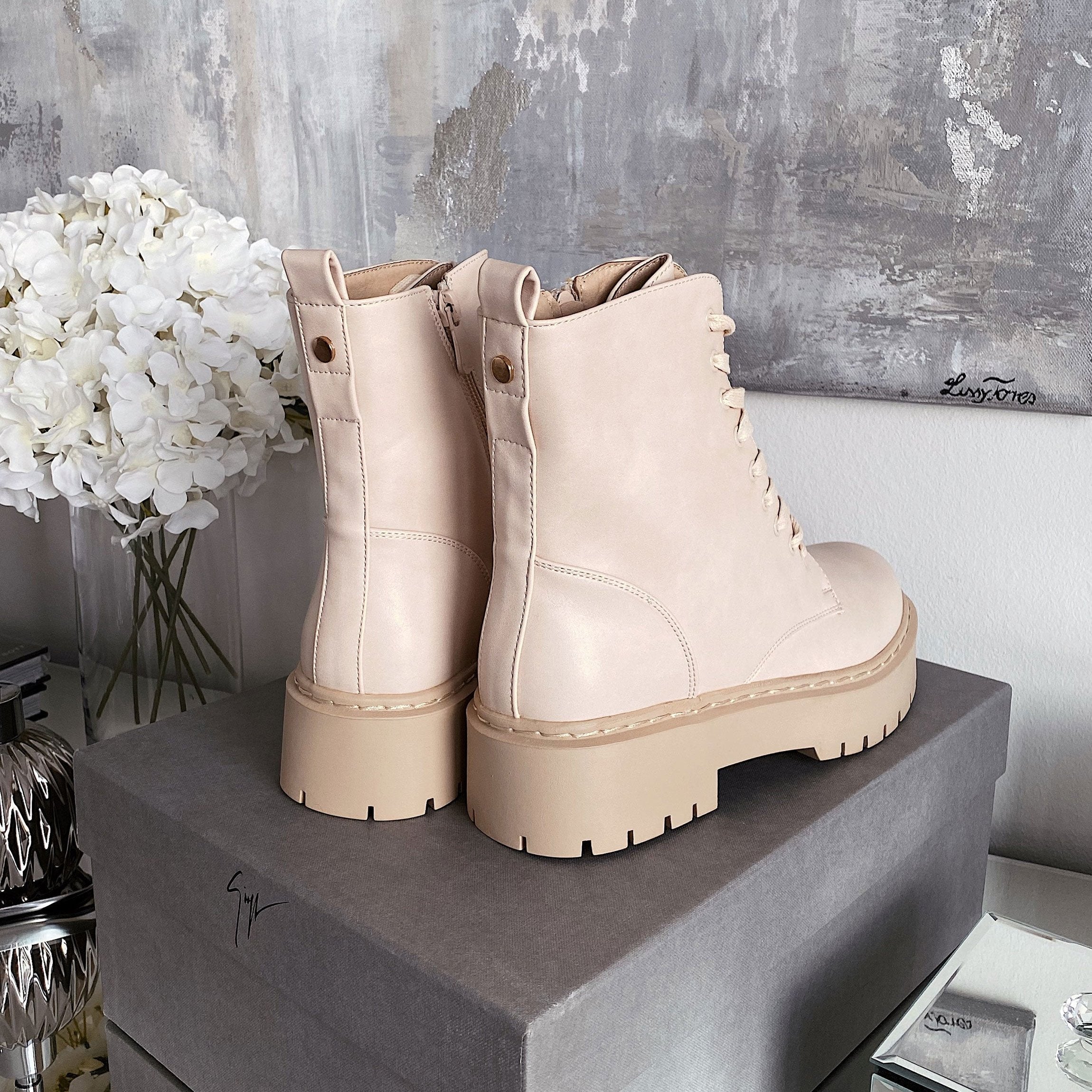 Bottes beige Serena
