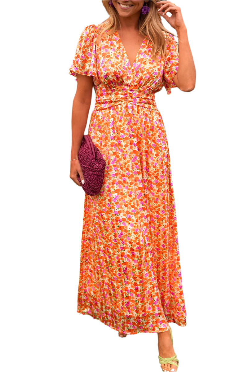 Amalfi – Robe Longue avec Décolleté en V et Coupe Flatteuse