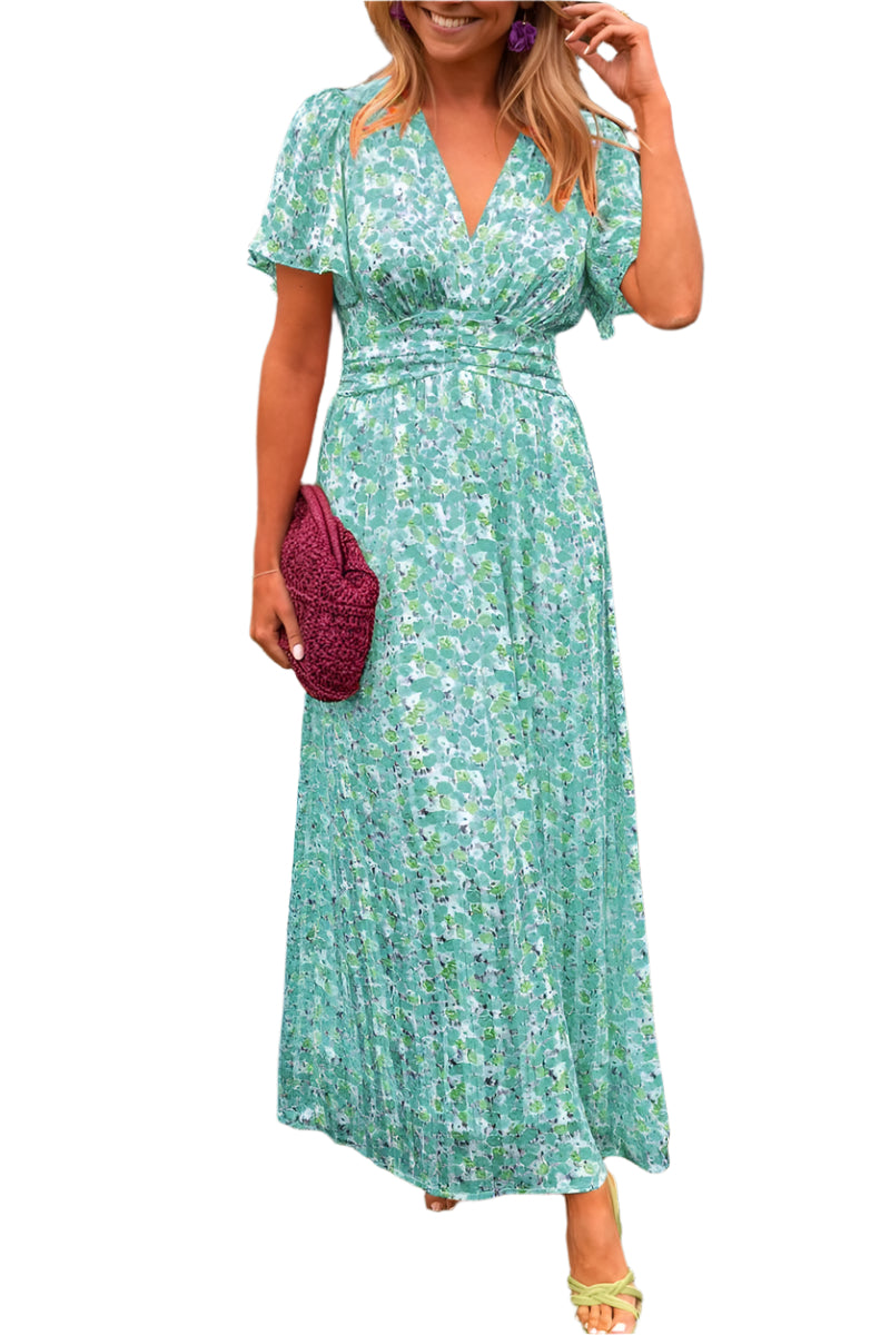 Amalfi – Robe Longue avec Décolleté en V et Coupe Flatteuse